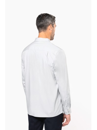 Camisa manga comprida em popeline de tratamento f�cil - K541