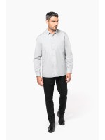 Camisa manga comprida em popeline de tratamento fcil - K541