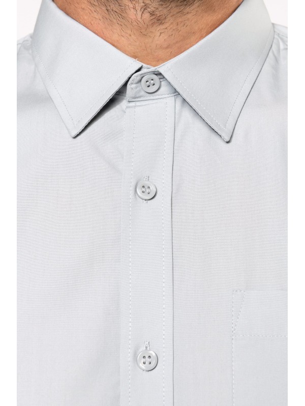 Camisa manga comprida em popeline de tratamento f�cil - K541