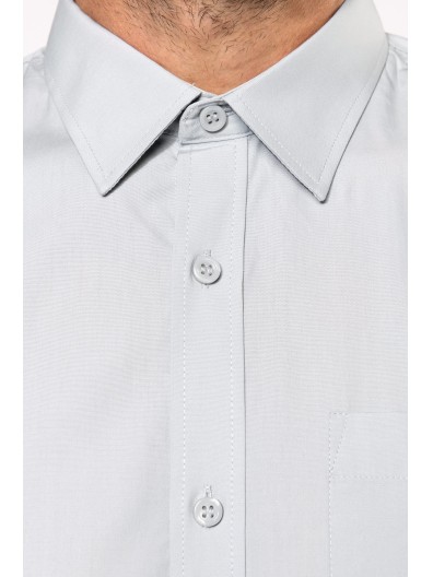 Camisa manga comprida em popeline de tratamento f�cil - K541