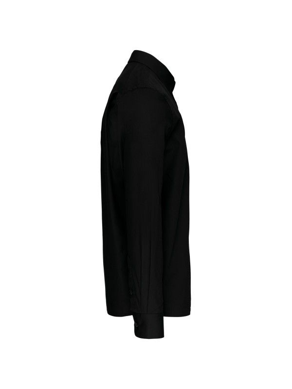 Camisa manga comprida em popeline de tratamento f�cil - K541C