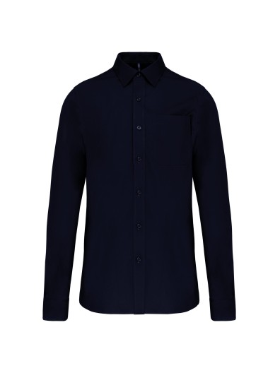 Camisa manga comprida em popeline de tratamento fcil - K541C