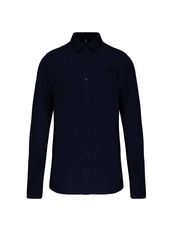 Camisa manga comprida em popeline de tratamento fcil - K541C