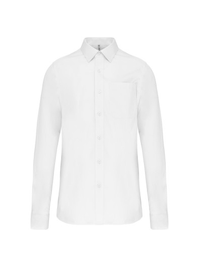 Camisa manga comprida em popeline de tratamento fcil - K541
