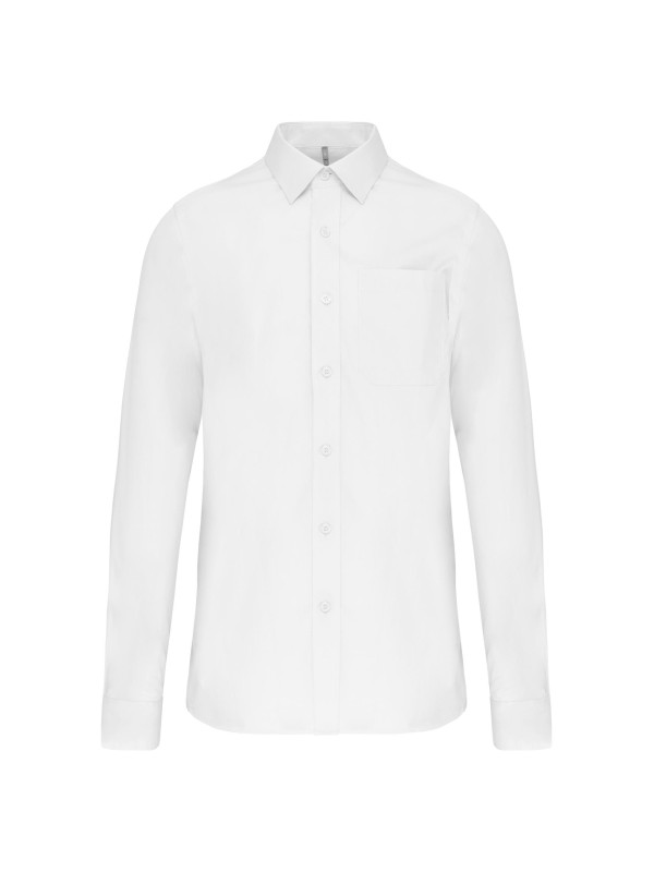 Camisa manga comprida em popeline de tratamento fcil - K541
