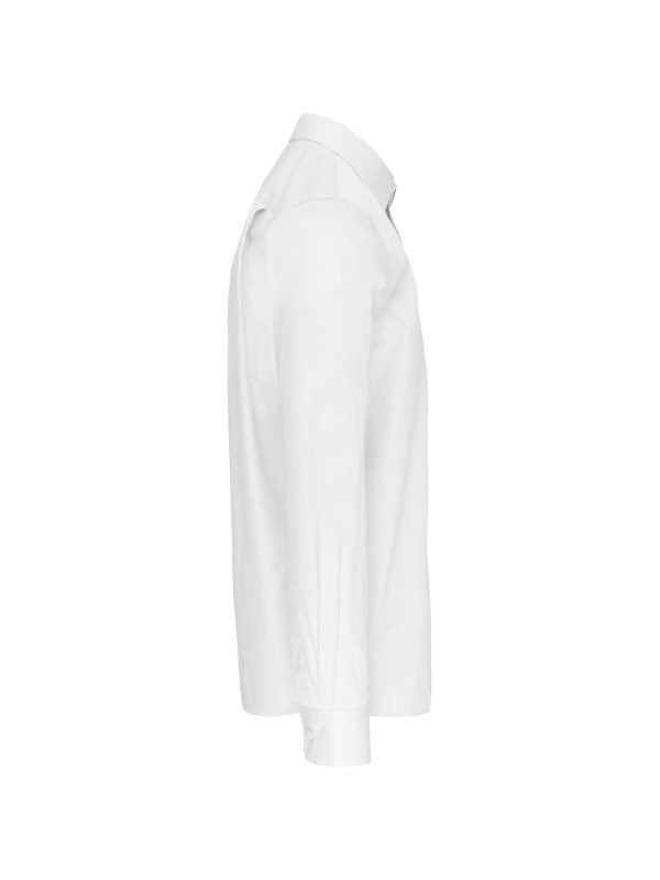 Camisa manga comprida em popeline de tratamento f�cil - K541