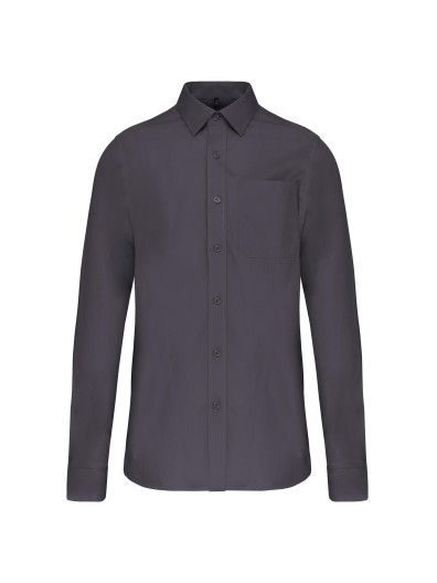 Camisa manga comprida em popeline de tratamento fcil - K541C