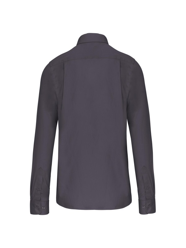 Camisa manga comprida em popeline de tratamento f�cil - K541C