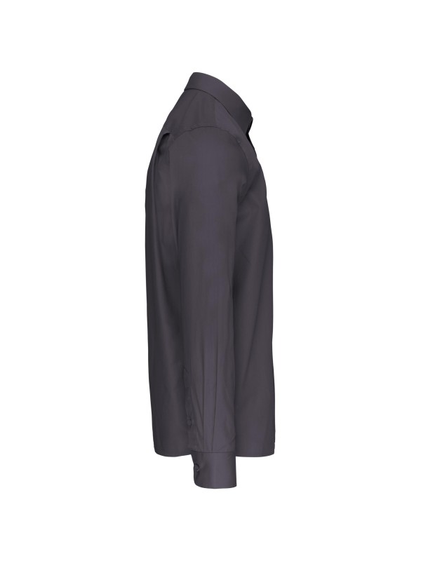 Camisa manga comprida em popeline de tratamento f�cil - K541C