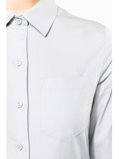 Camisa de manga comprida em popeline tratamento f�cil - K542C