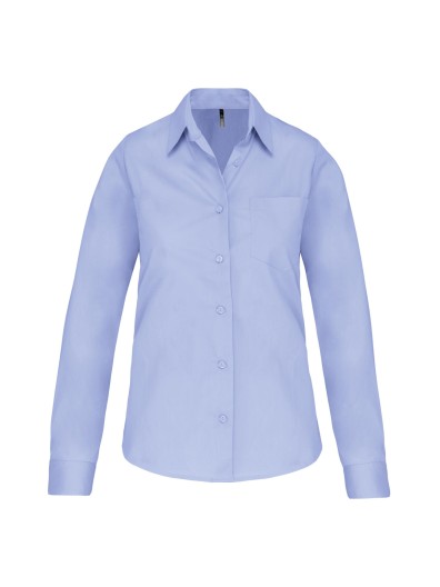 Camisa de manga comprida em popeline tratamento fcil - K542C