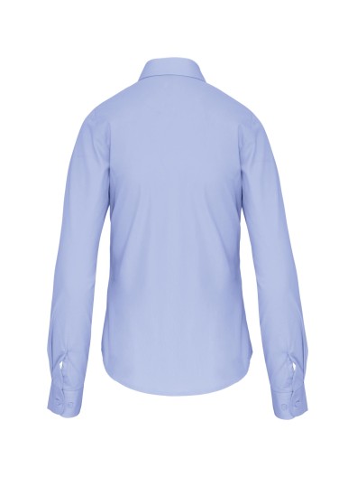 Camisa de manga comprida em popeline tratamento f�cil - K542C