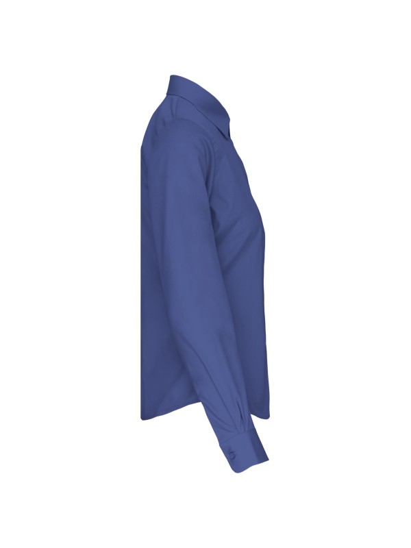 Camisa de manga comprida em popeline tratamento f�cil - K542C