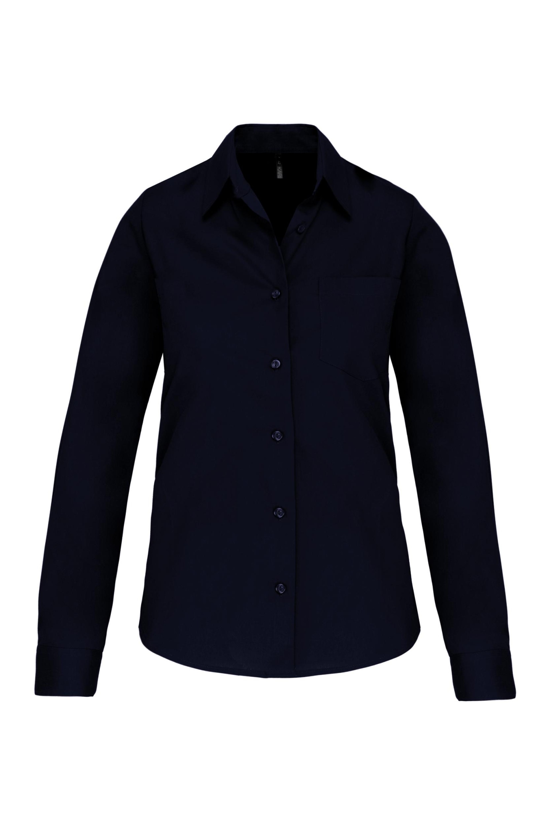 Camisa de manga comprida em popeline tratamento fácil - K542C