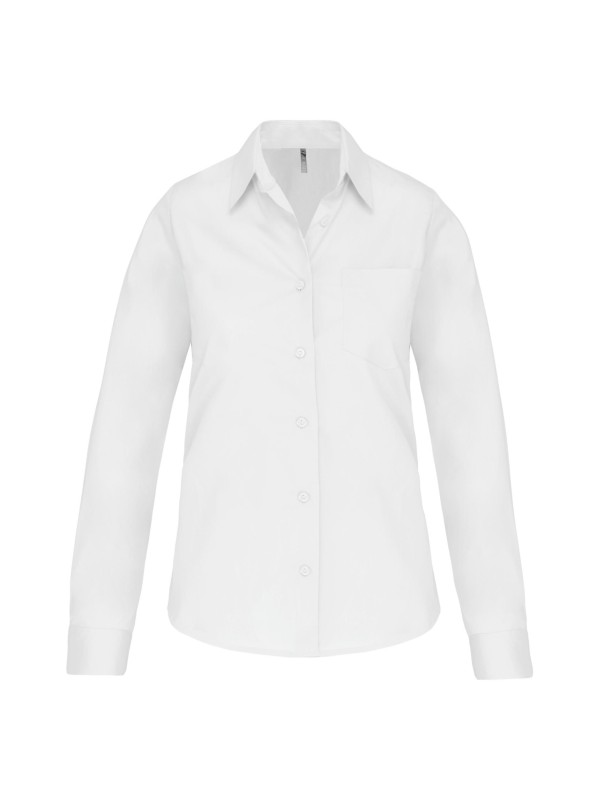 Camisa de manga comprida em popeline tratamento fcil - K542