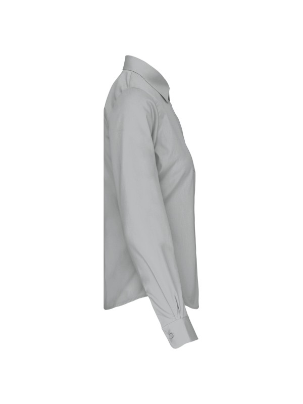 Camisa de manga comprida em popeline tratamento f�cil - K542C