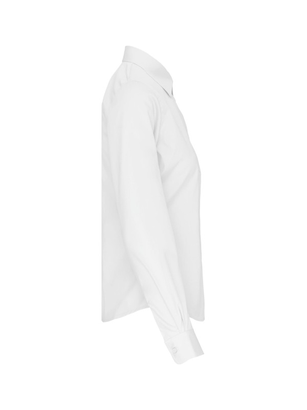 Camisa de manga comprida em popeline tratamento f�cil - K542