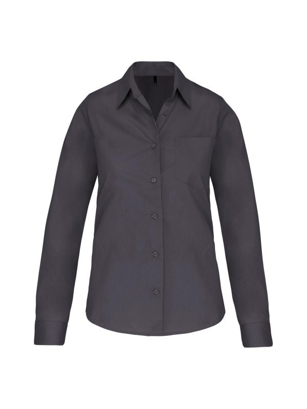 Camisa de manga comprida em popeline tratamento fcil - K542C