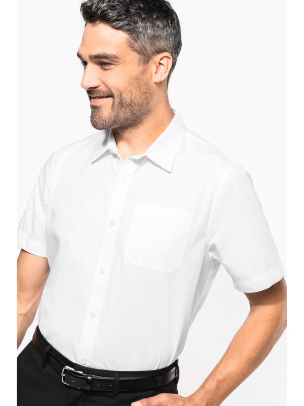 Camisa de manga curta em popeline tratamento fcil - K543C