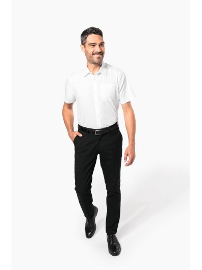 Camisa de manga curta em popeline tratamento fcil - K543C