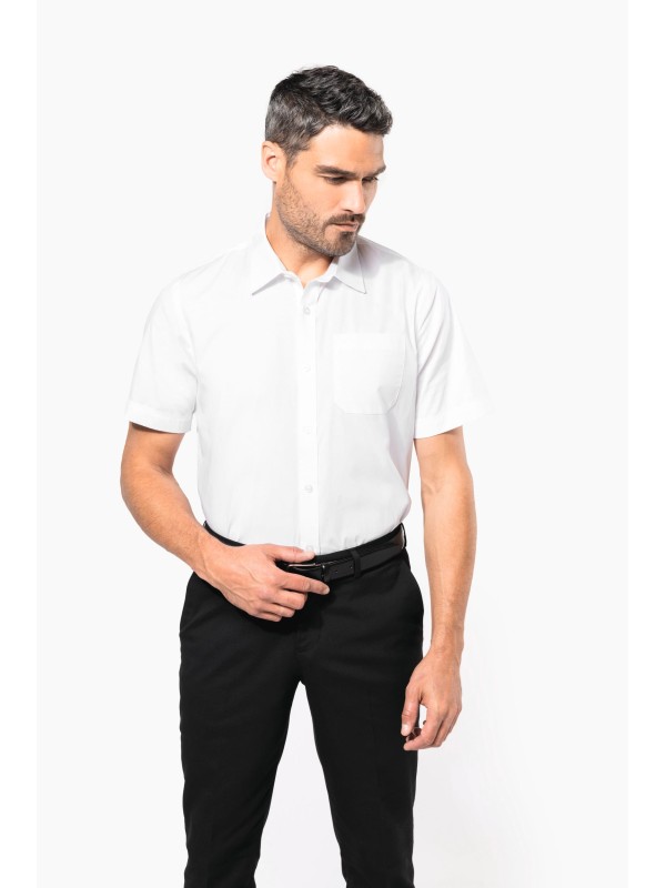 Camisa de manga curta em popeline tratamento fcil - K543C
