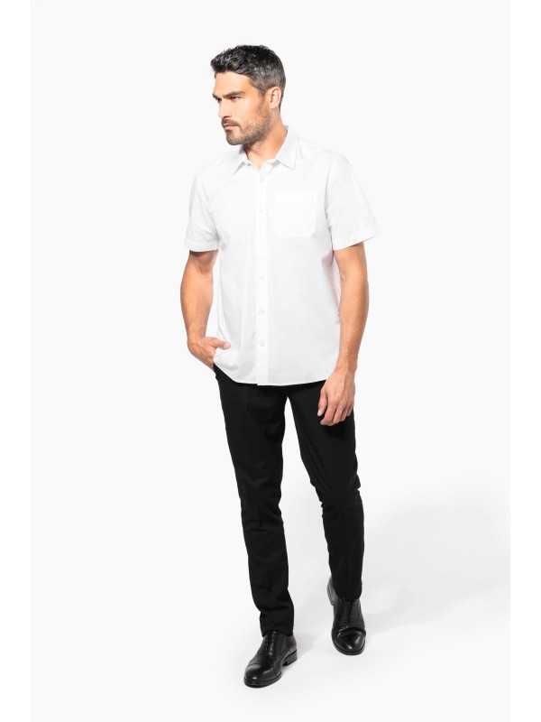 Camisa de manga curta em popeline tratamento fcil - K543C