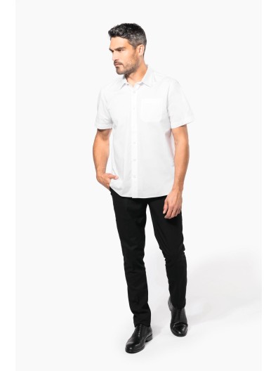 Camisa de manga curta em popeline tratamento fcil - K543C