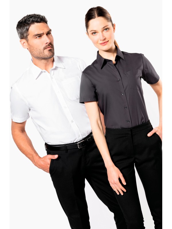 Camisa de manga curta em popeline tratamento fcil - K543C