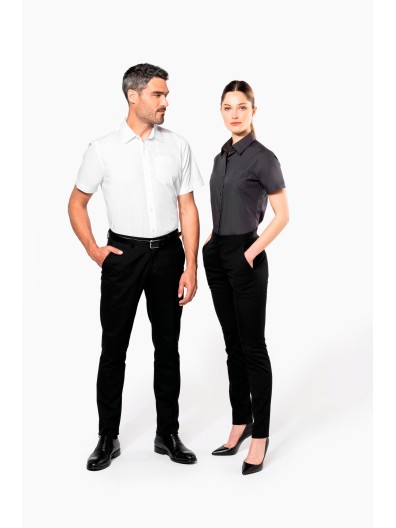 Camisa de manga curta em popeline tratamento fcil - K543C