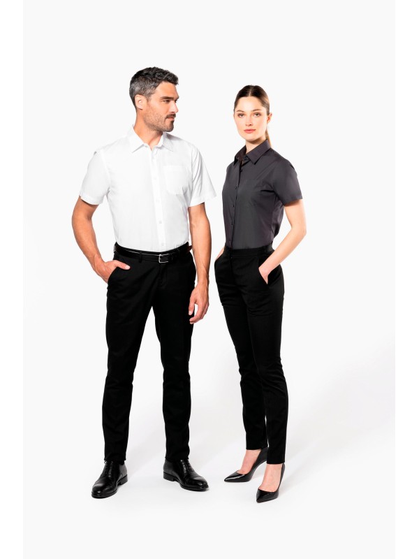 Camisa de manga curta em popeline tratamento fcil - K543C