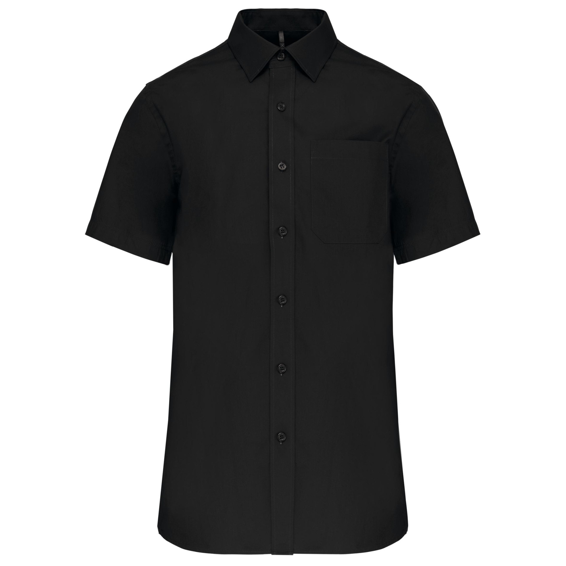 Camisa de manga curta em popeline tratamento fácil - K543C