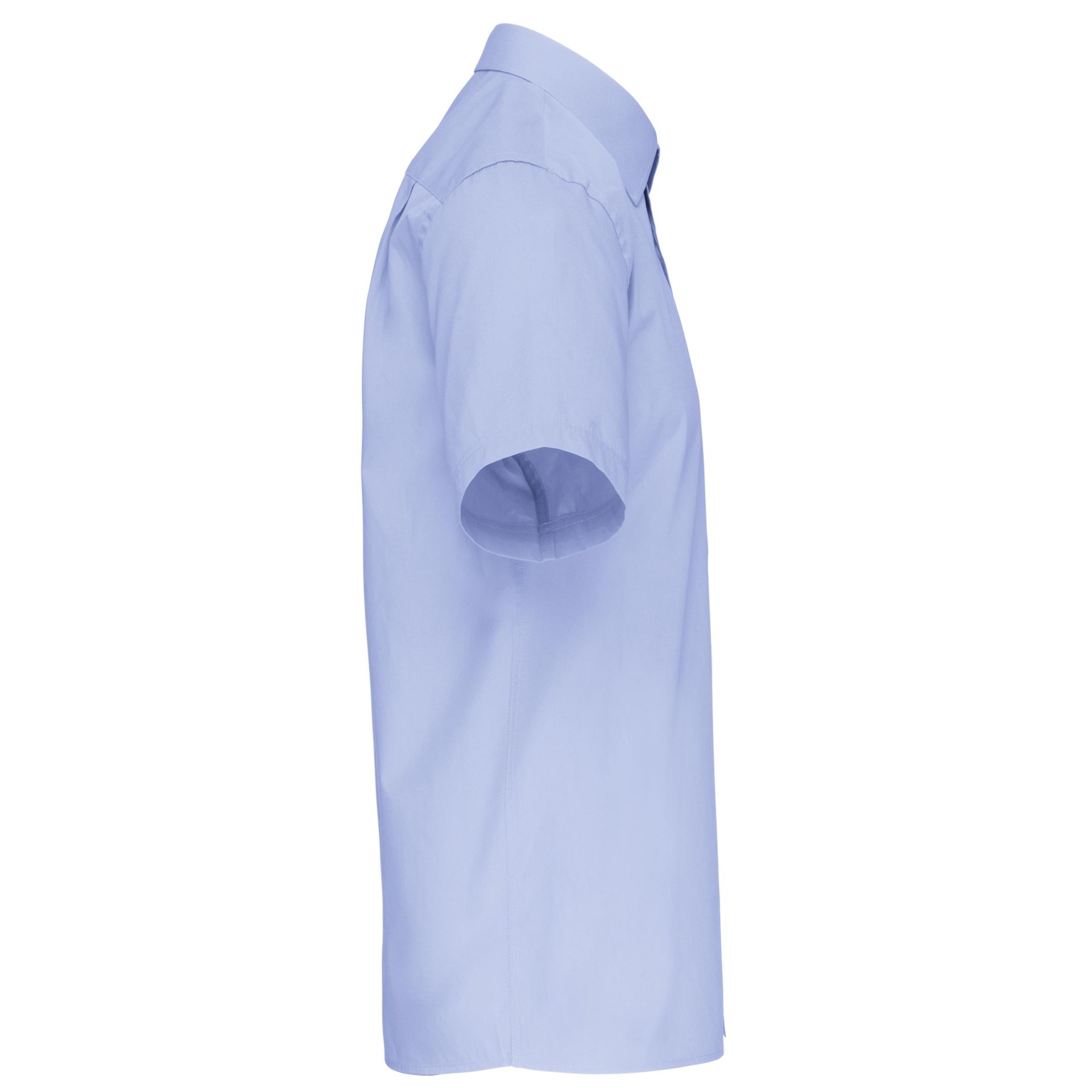 Camisa de manga curta em popeline tratamento fácil - K543C