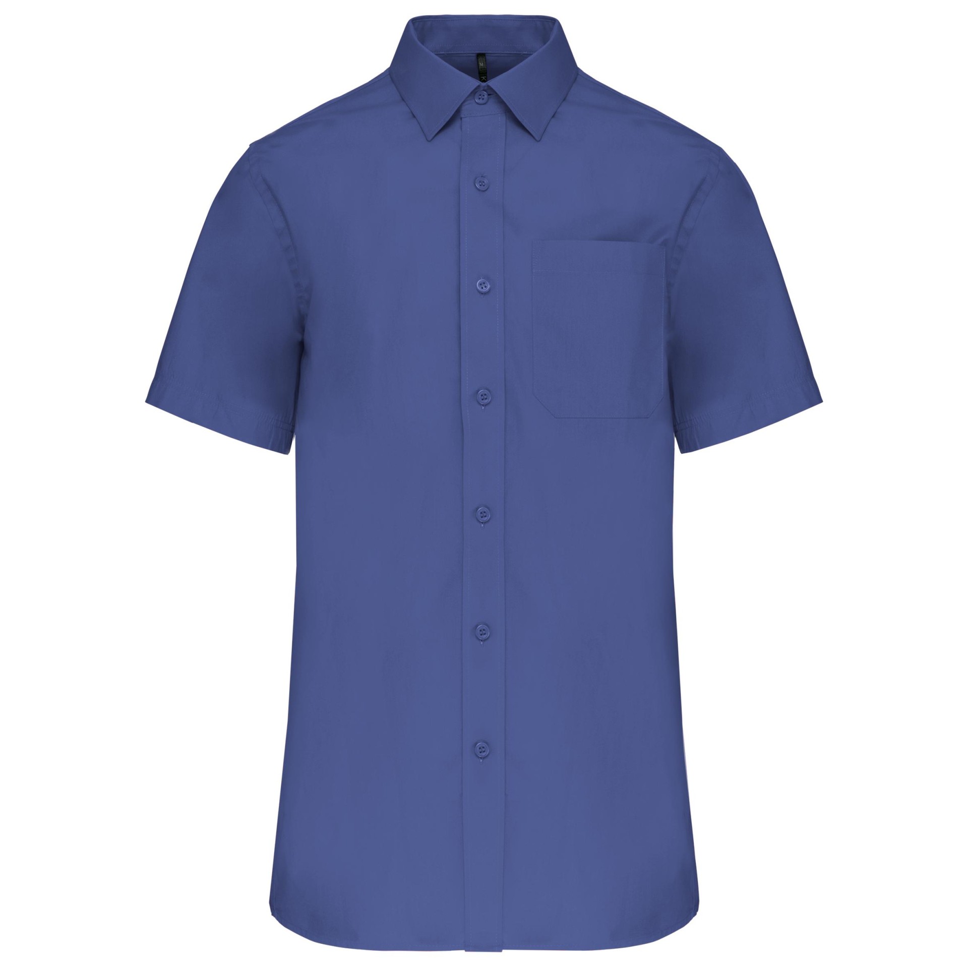 Camisa de manga curta em popeline tratamento fácil - K543C