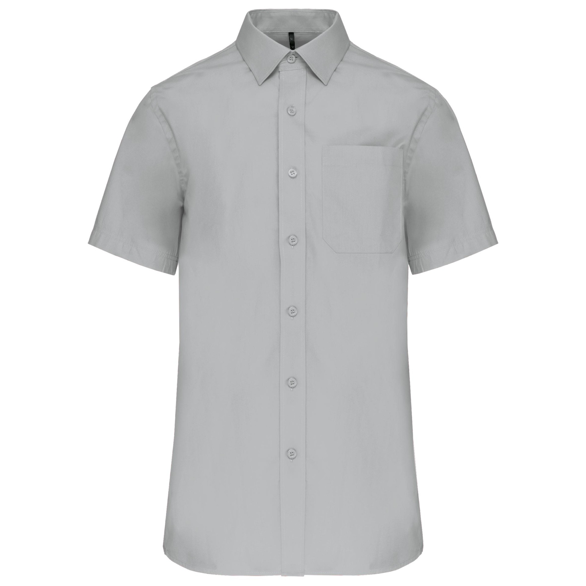 Camisa de manga curta em popeline tratamento fácil - K543C