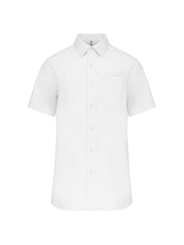 Camisa de manga curta em popeline tratamento fcil - K543
