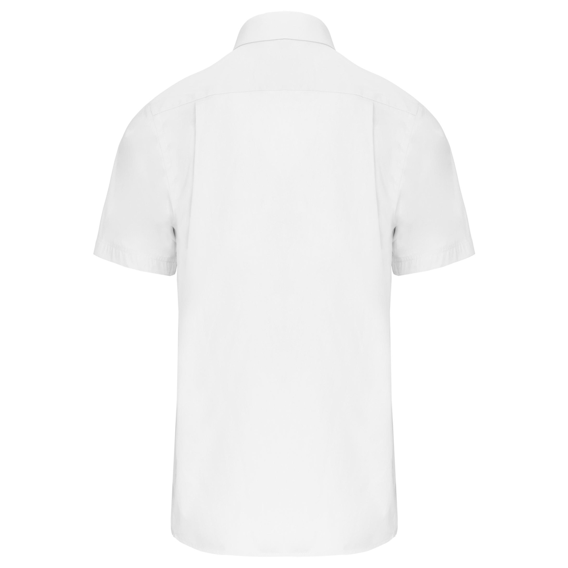 Camisa de manga curta em popeline tratamento fácil - K543