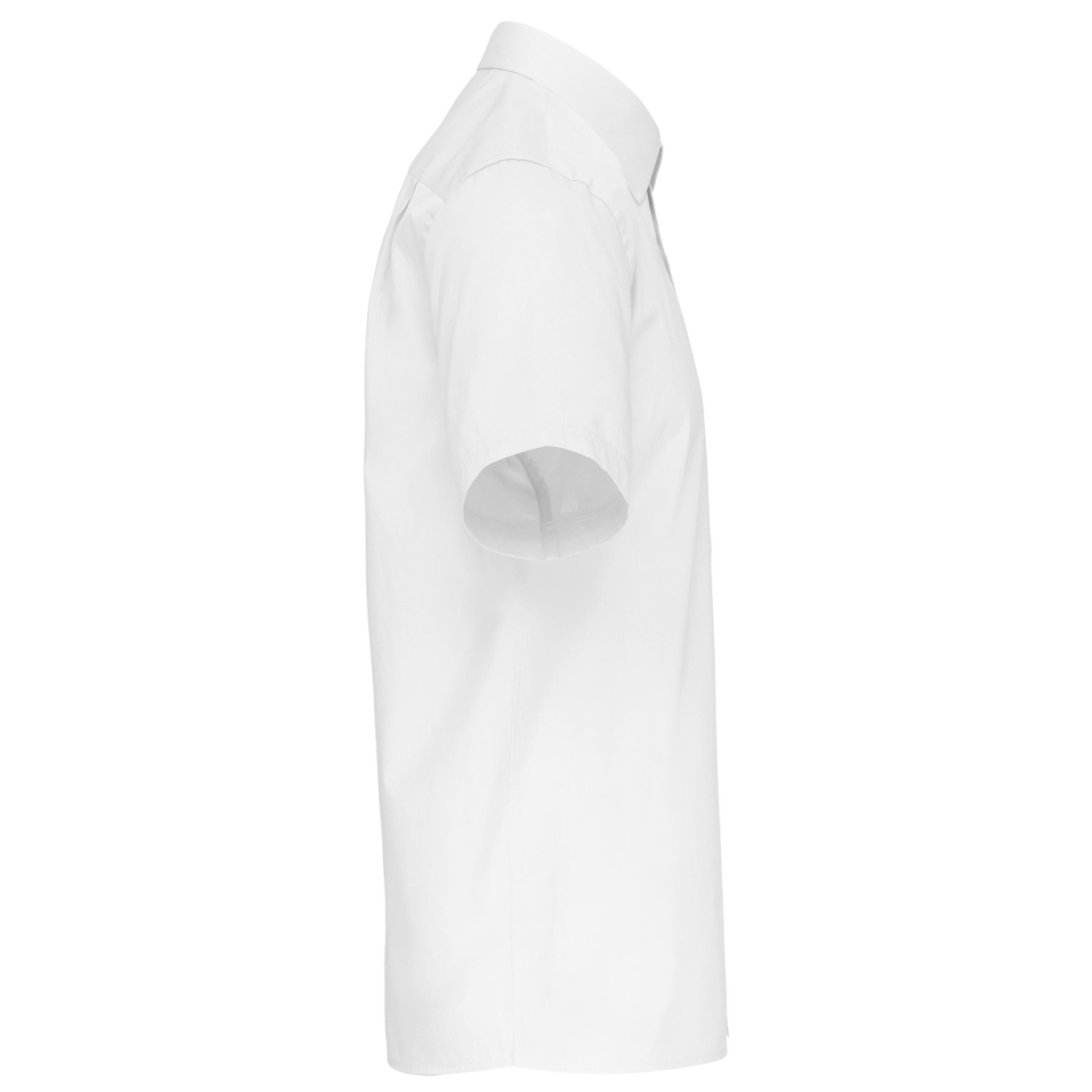 Camisa de manga curta em popeline tratamento fácil - K543