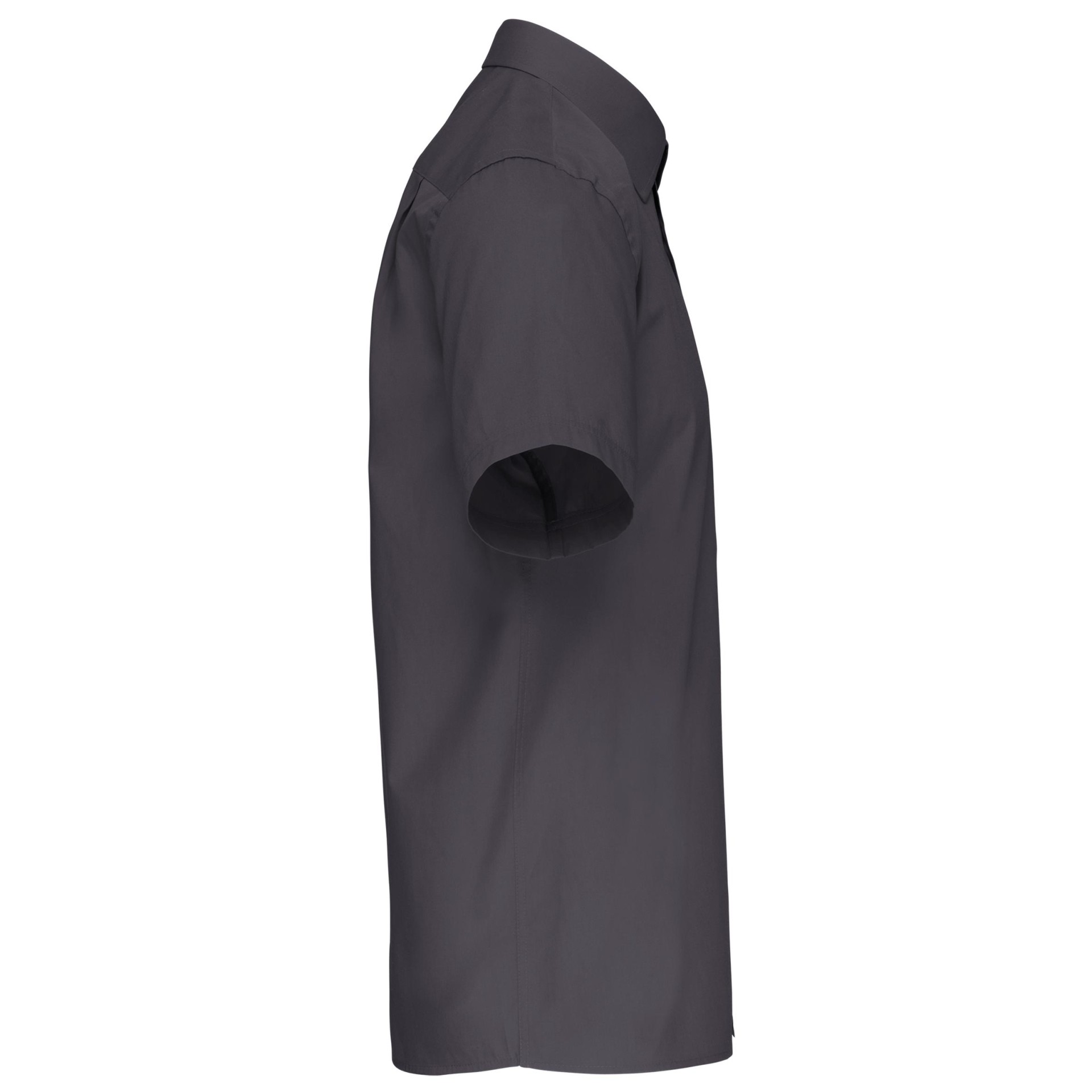 Camisa de manga curta em popeline tratamento fácil - K543C