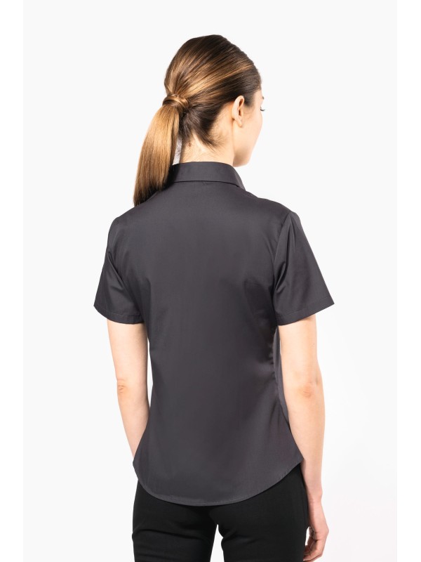 Camisa manga curta em popeline tratamento fcil - K544C