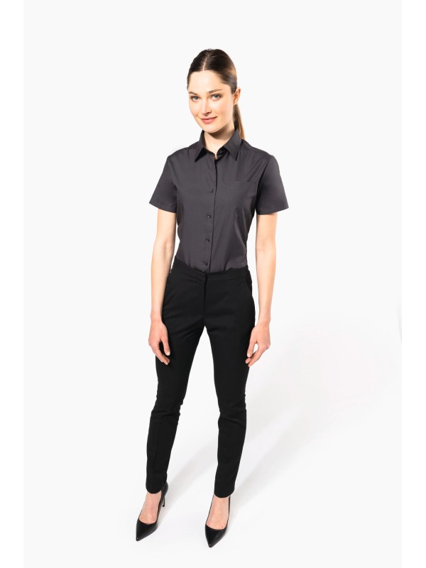 Camisa manga curta em popeline tratamento fcil - K544C