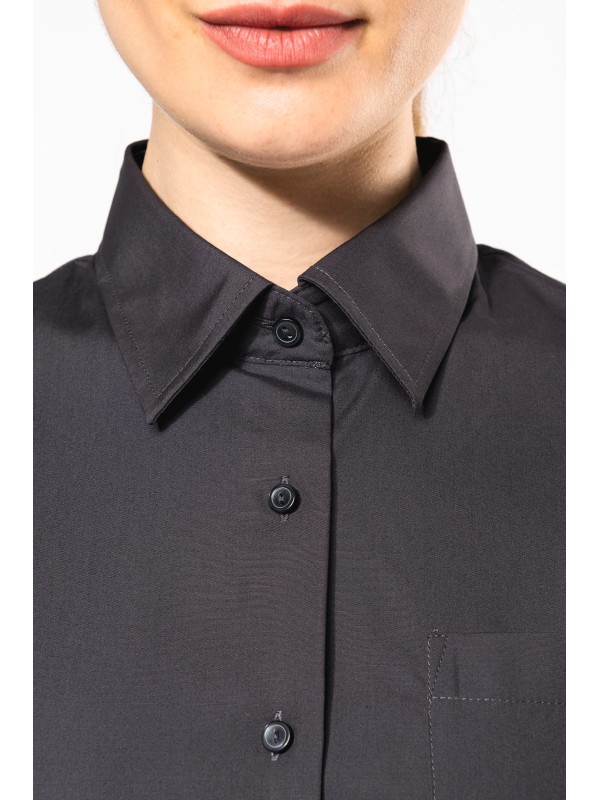 Camisa manga curta em popeline tratamento fcil - K544C