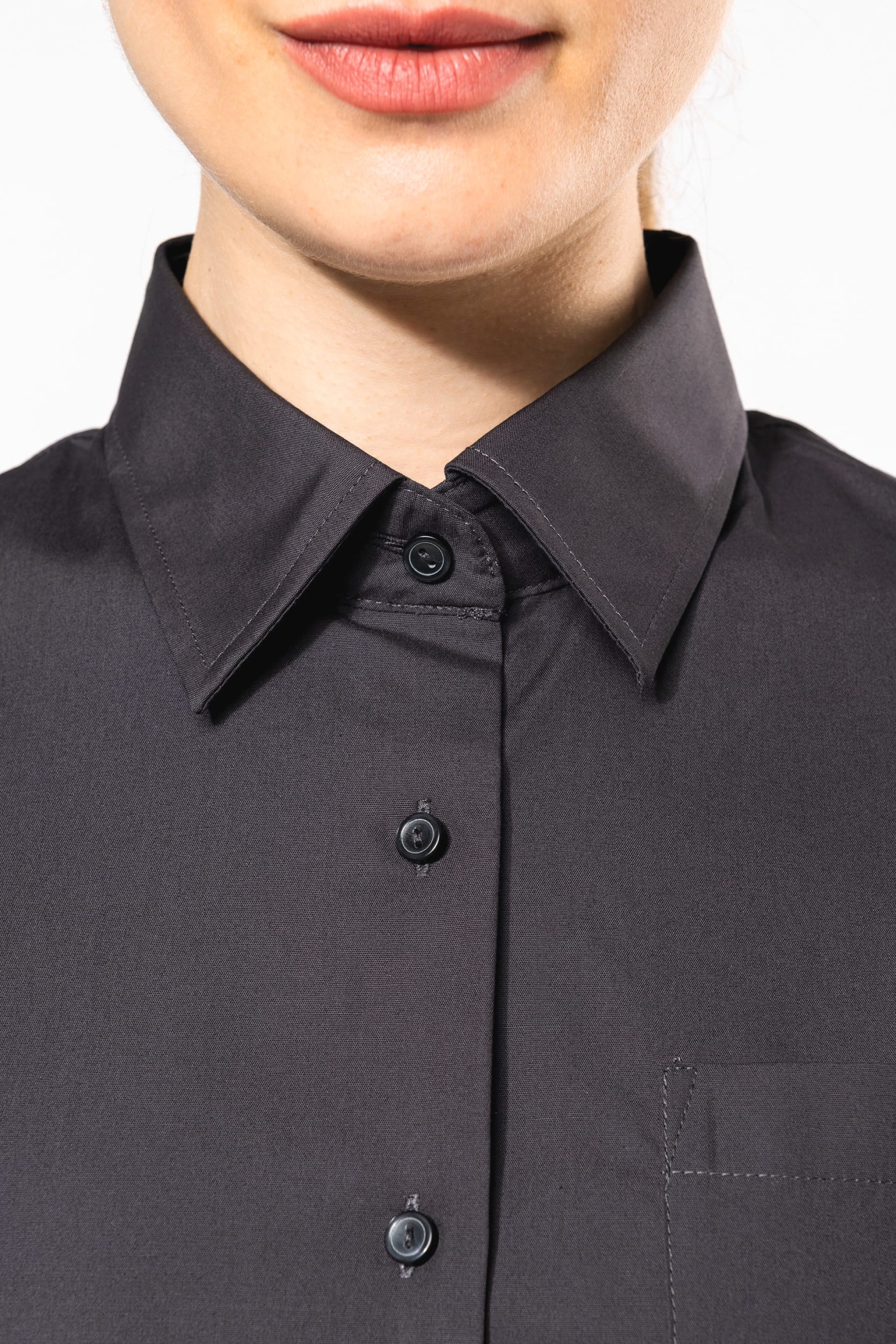 Camisa manga curta em popeline tratamento fácil - K544C