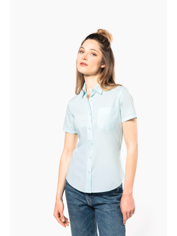 Camisa popeline manga curta de tratamento fcil - K548C