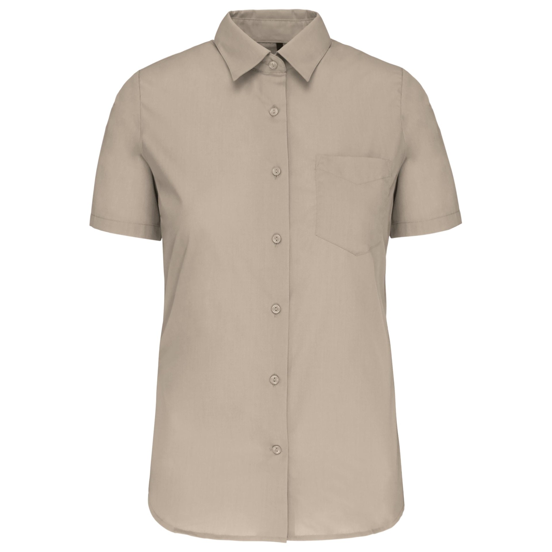 Camisa popeline manga curta de tratamento fácil - K548C