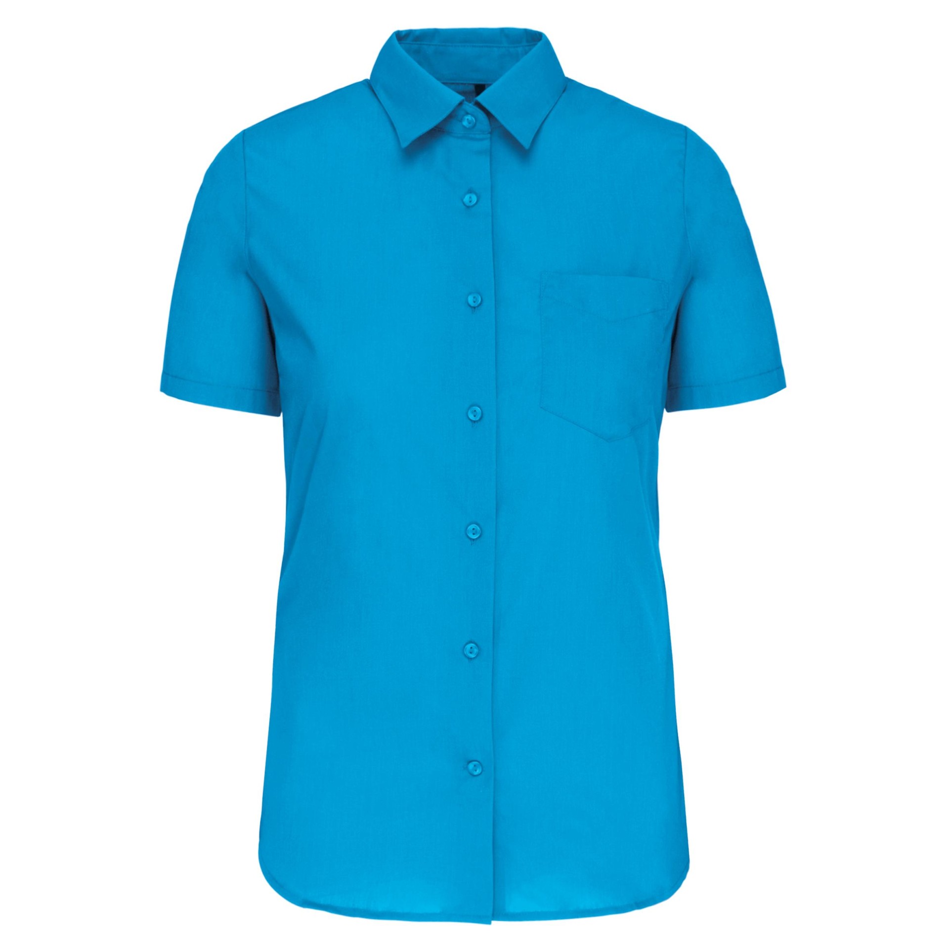 Camisa popeline manga curta de tratamento fácil - K548C