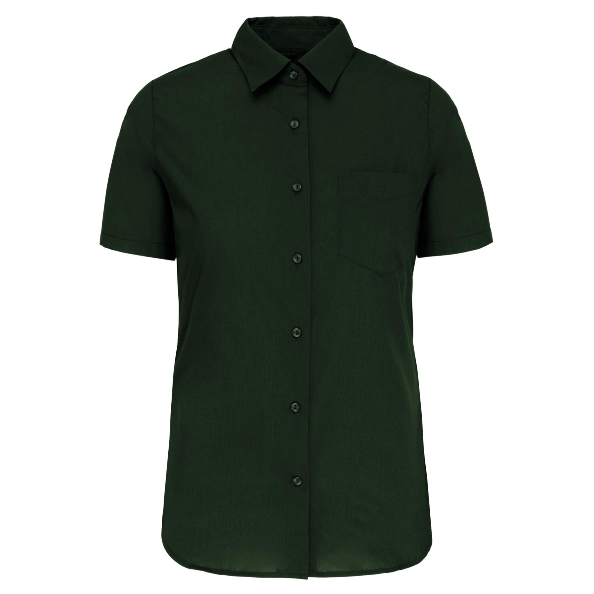 Camisa popeline manga curta de tratamento fácil - K548C