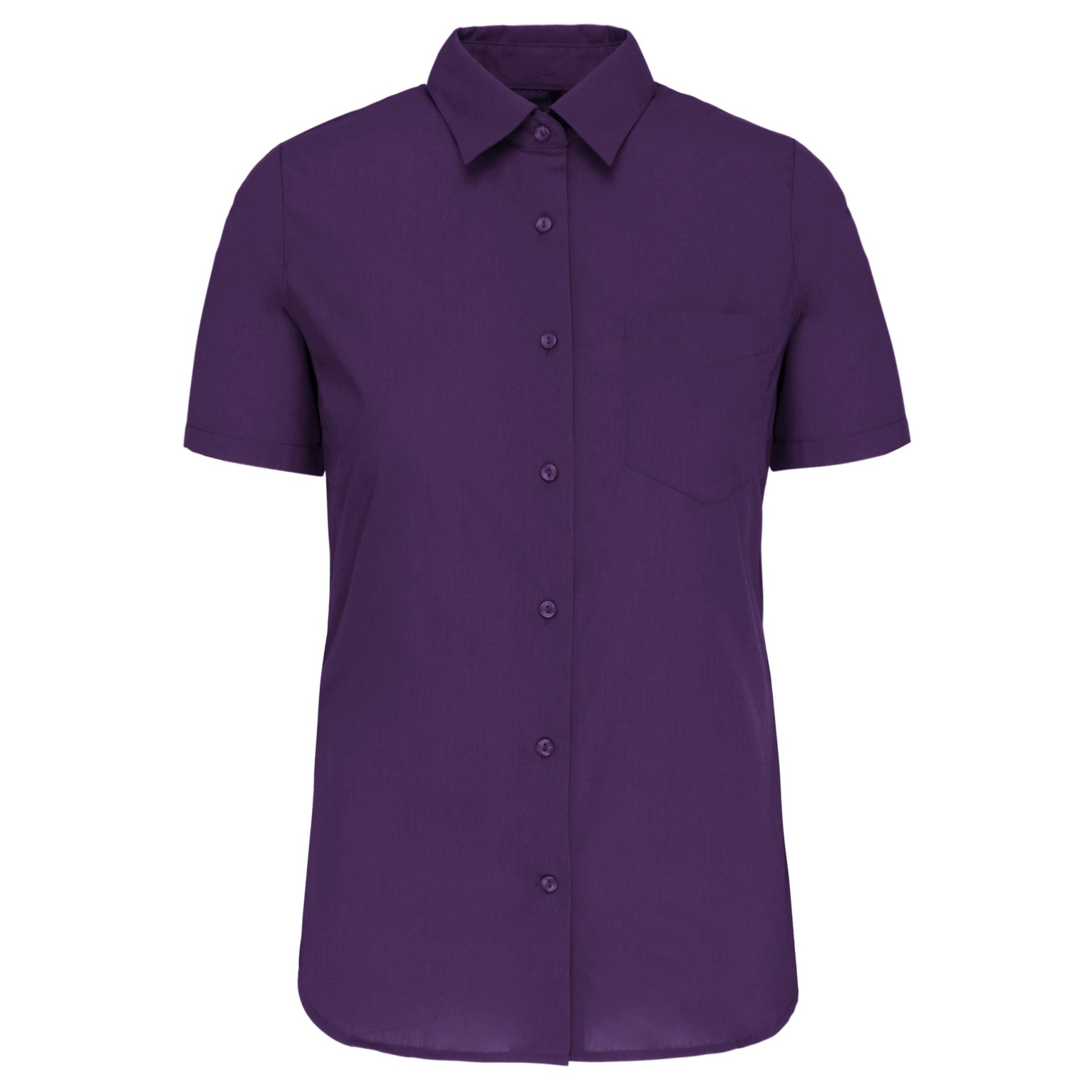 Camisa popeline manga curta de tratamento fácil - K548C