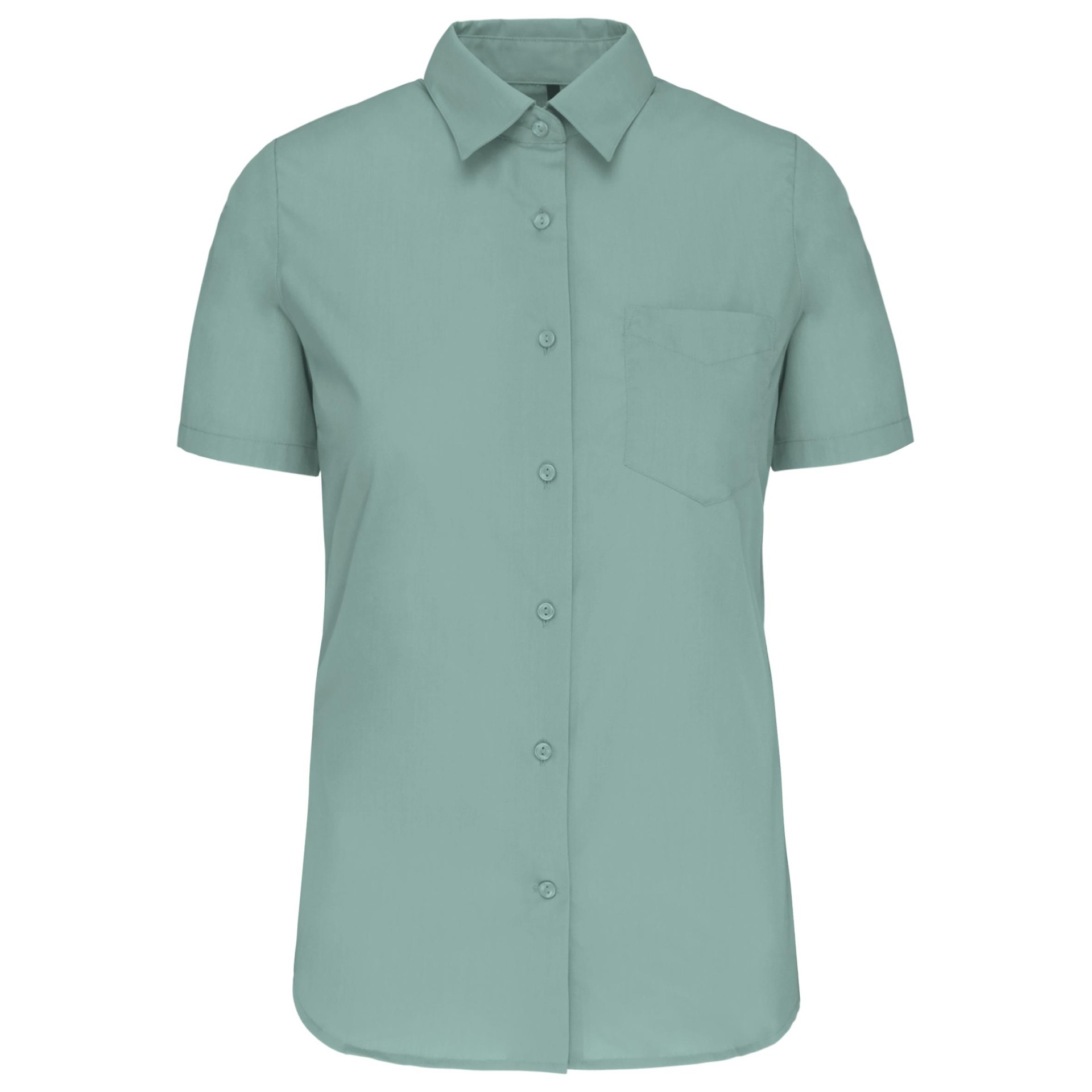 Camisa popeline manga curta de tratamento fácil - K548C