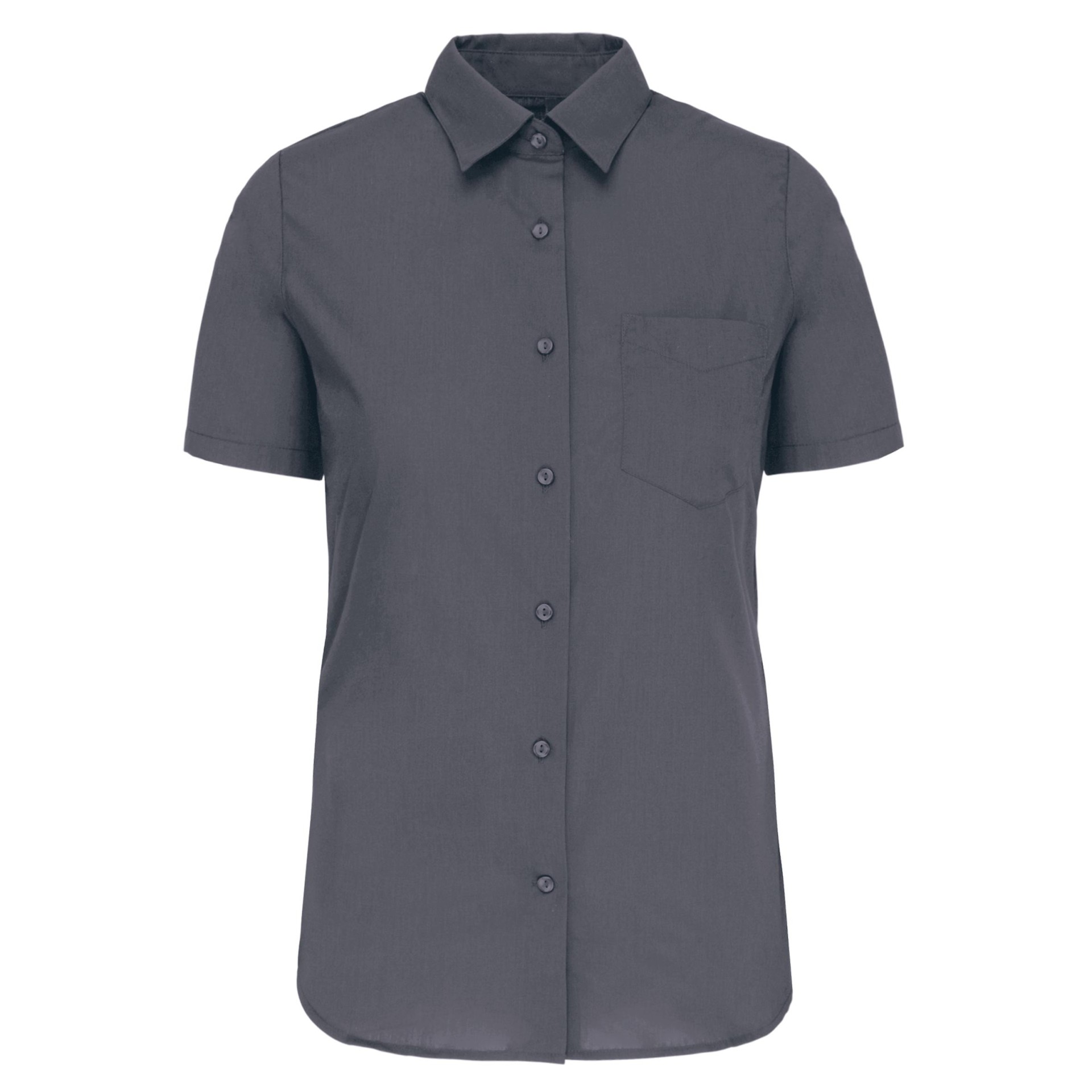 Camisa popeline manga curta de tratamento fácil - K548C