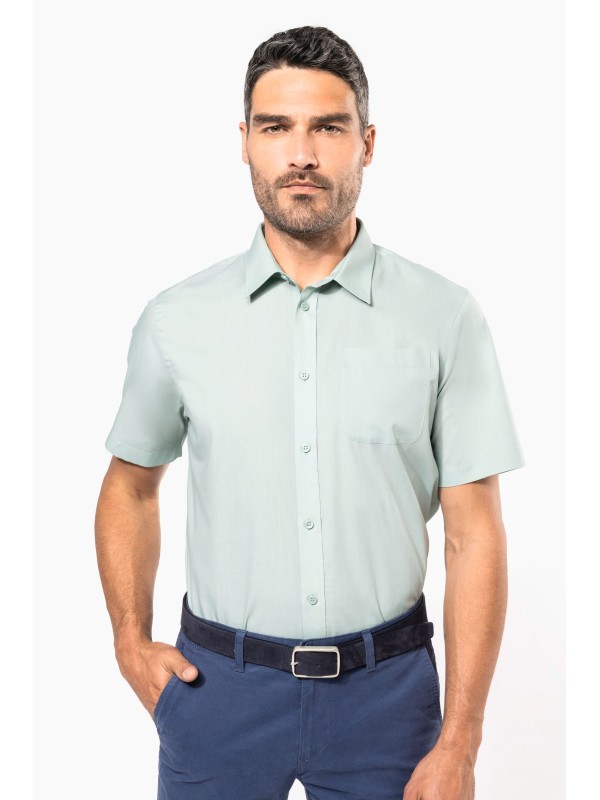 Camisa popeline manga curta de tratamento fcil - K551C